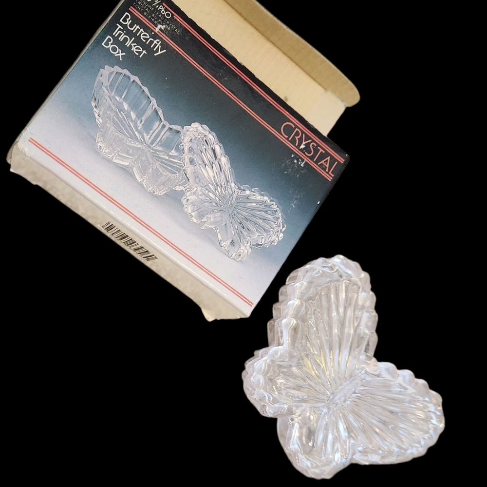 Crystal Butterfly Trinket Box